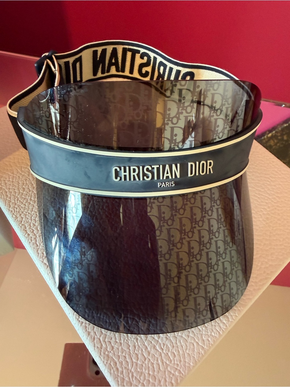 Oblique DiorClub V1U Sun Visor Blue